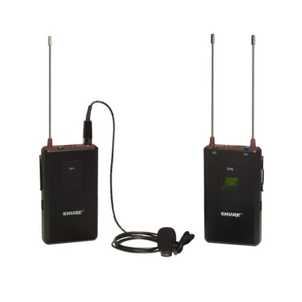 Shure FP15/83 Camera-Mount Wireless Omni Lavalier Microphone System | G5: 494 to 518 MHz