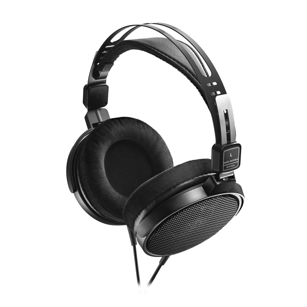 Audio-Technica ATH-R30x Open-Back Reference Headphones with Full-Sized Hard Headphone Case & Cloth (3 Items)