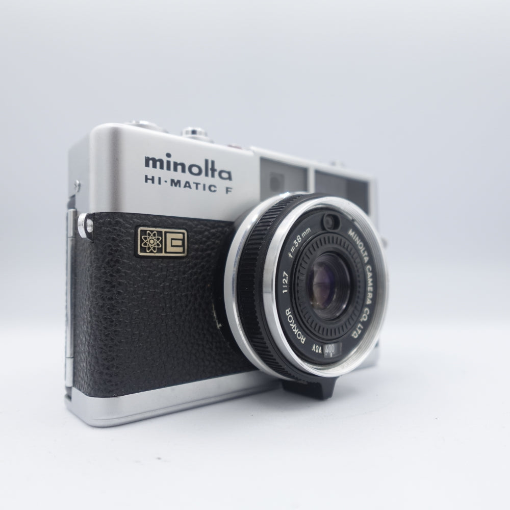 Used Minolta Hi-Matic F 35mm Rangefinder Point and Shoot Camera | Chrome | U9