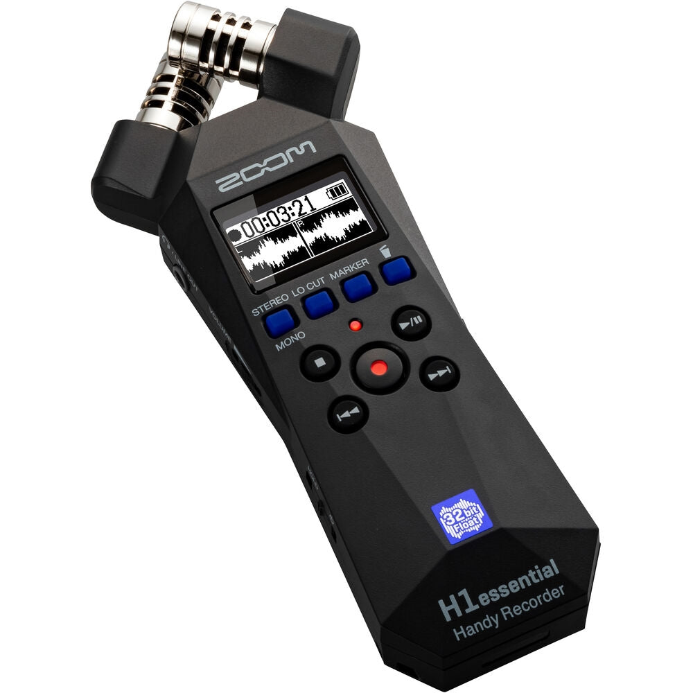 Zoom H1essential 2-Track 32-Bit Float Portable Audio Recorder U9+