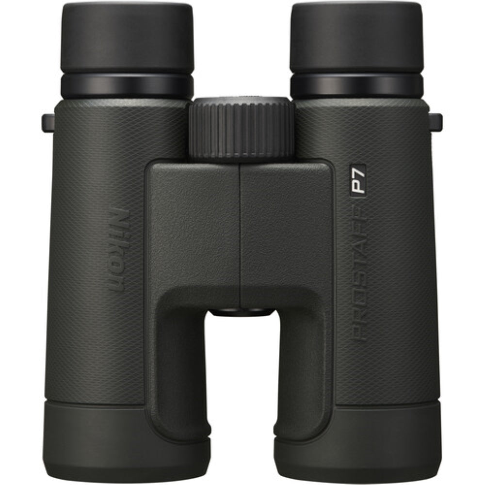 Nikon PROSTAFF P7 8x42 Binoculars Bundled with Harness Strap + Deluxe Cleaning Kit + Smartphone to Binocular adapter + Microfiber Cleaning Cloth (5 Items)