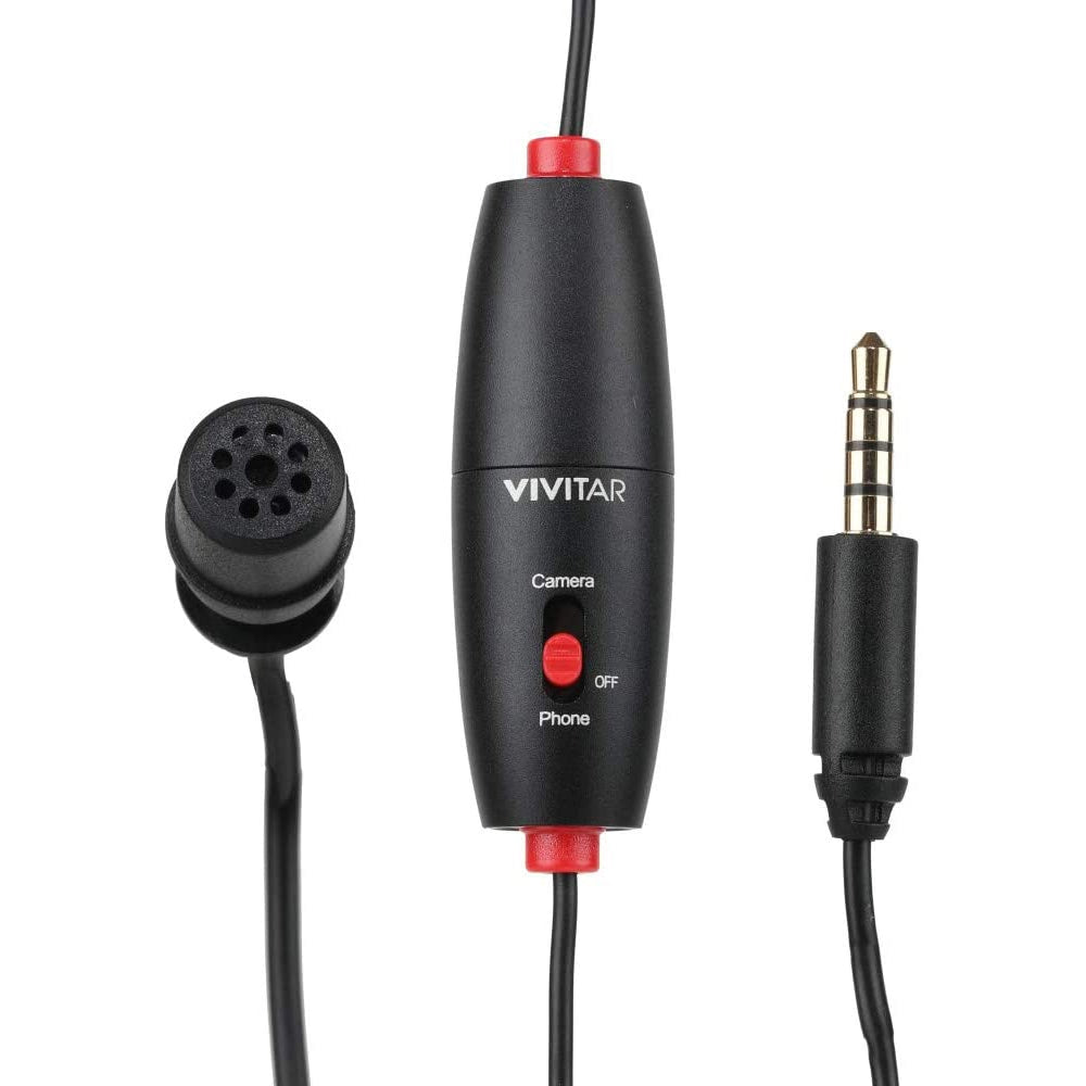 Vivitar MIC-703L Mini Lavalier Streaming Microphone