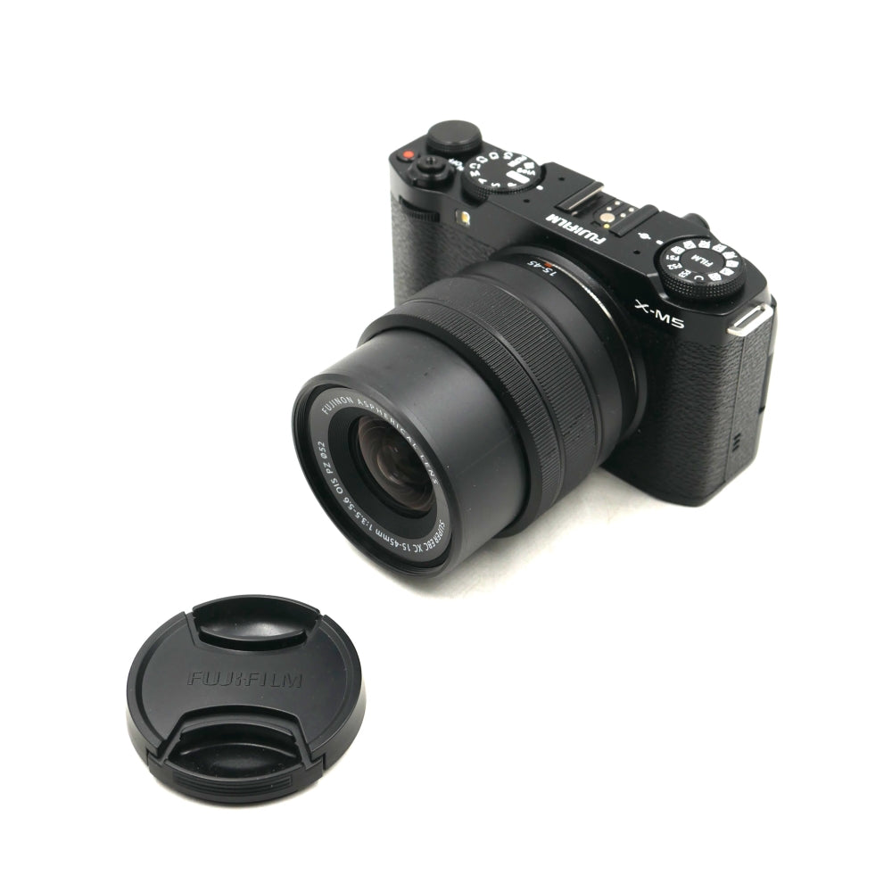 FUJIFILM X-M5 Mirrorless Camera with XC 15-45mm f/3.5-5.6 Lens | Black - U9+