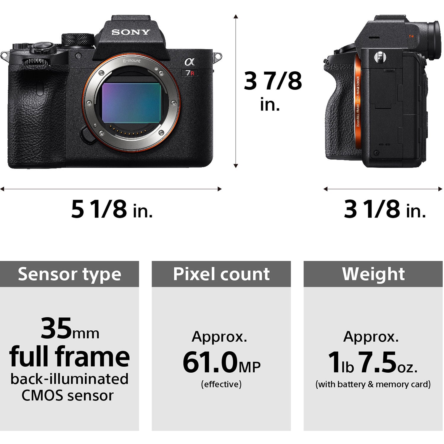 Sony Alpha a7R IVA Mirrorless Digital Camera | Body Only