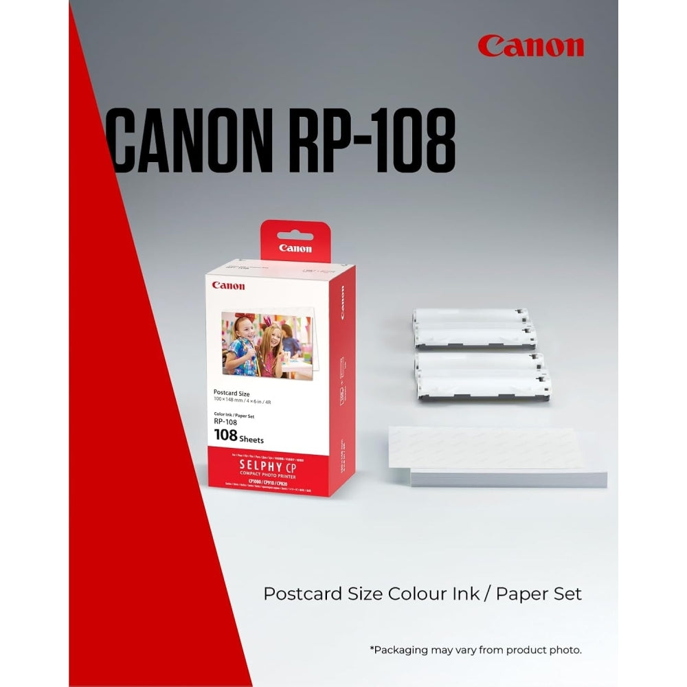 Canon RP-108 High-Capacity Color Ink/Paper Set