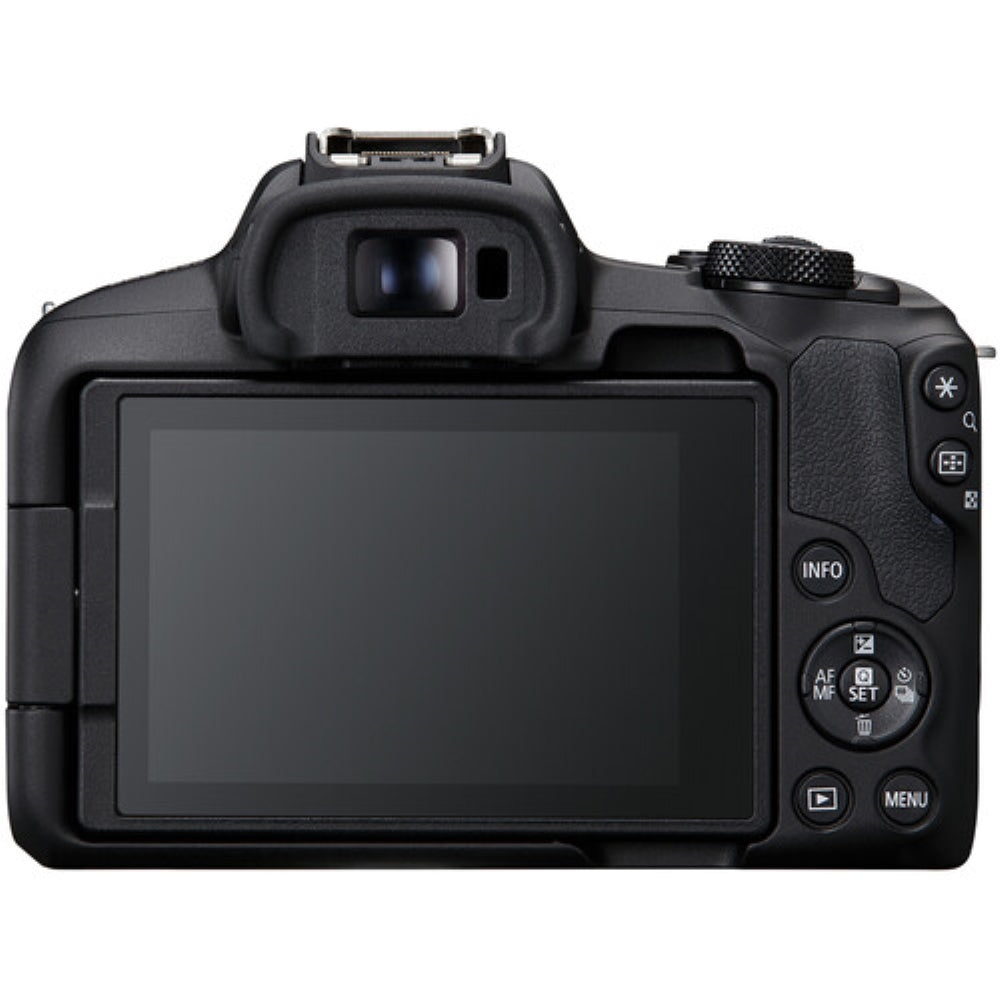 Canon EOS R50 Mirrorless Camera with 18-45mm and 75-300mm Lens (Black) Bundle with 64GB Memory Card + Canon 200ES EOS Shoulder Bag (4 Items)