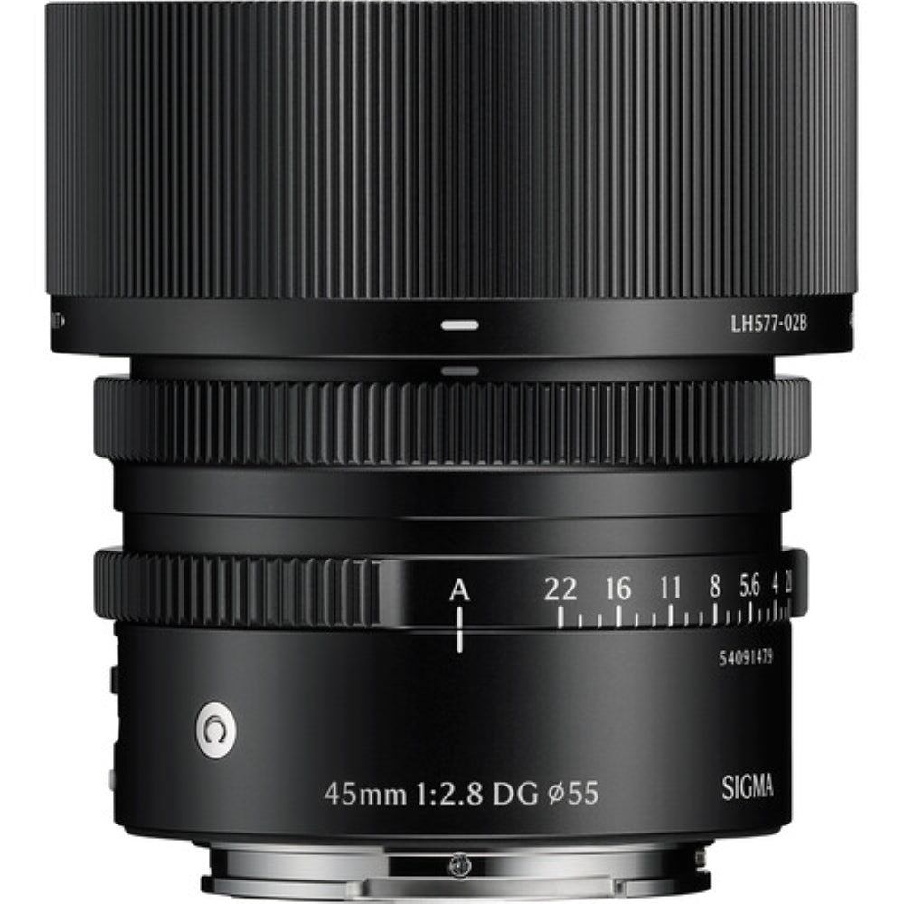 Sigma 45mm f/2.8 DG Contemporary Lens Compatible with E Mount (Full Frame) Bundle with 55mm UV Filter + Lens Cap Keeper + Deluxe Cleaning Kit + Cleaning Cloth (5 Items)