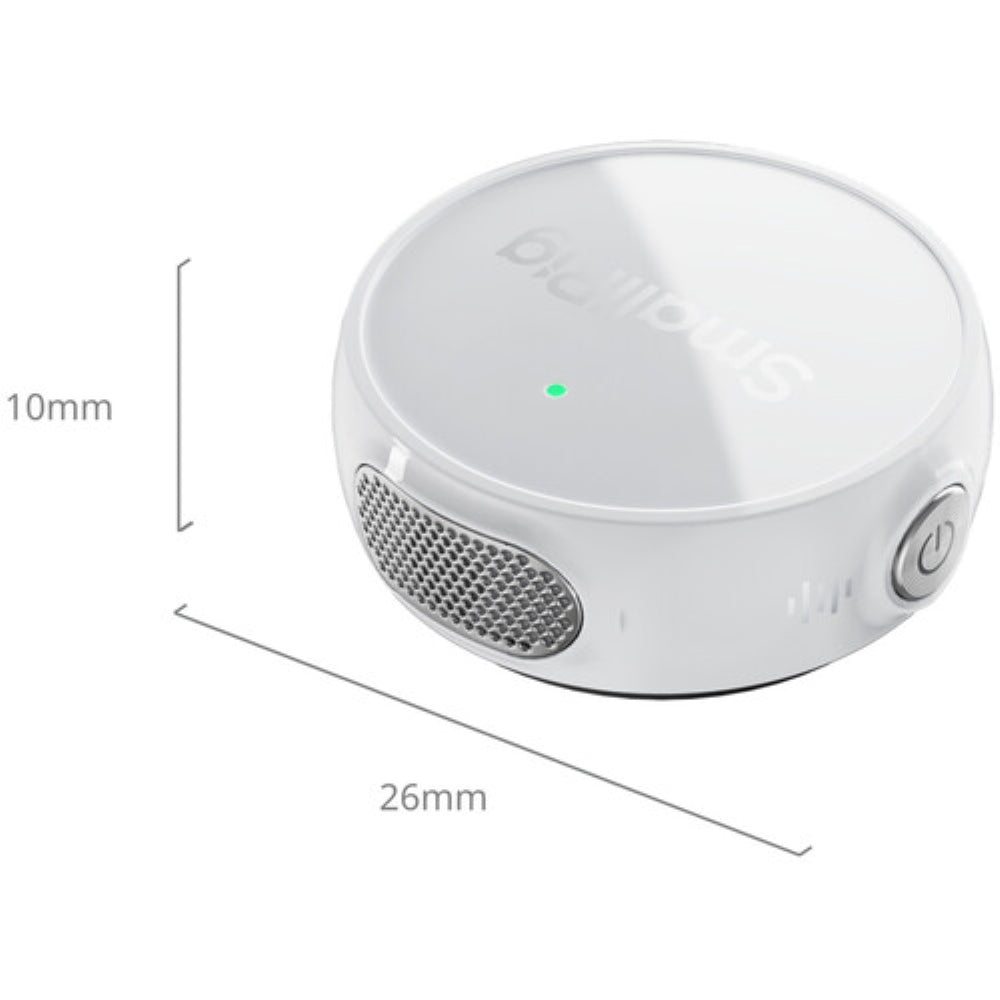 SmallRig S 60 2-Person Wireless Microphone System with USB-C Connector for Mobile Devices | 2.4 GHz, White