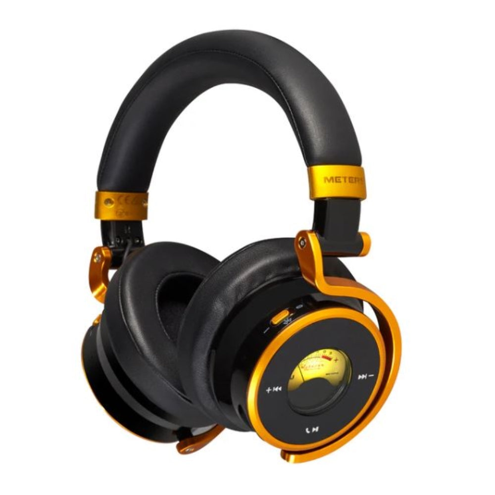 Meters OV-1-B-Connect Over-Ear Active Noise Canceling Bluetooth Headphones | Limited Edition Black & Gold