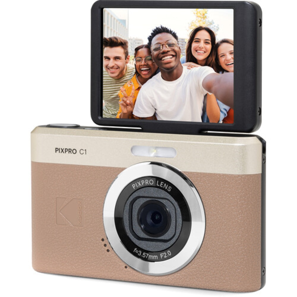 Kodak PIXPRO C1 Compact Digital Camera | Brown