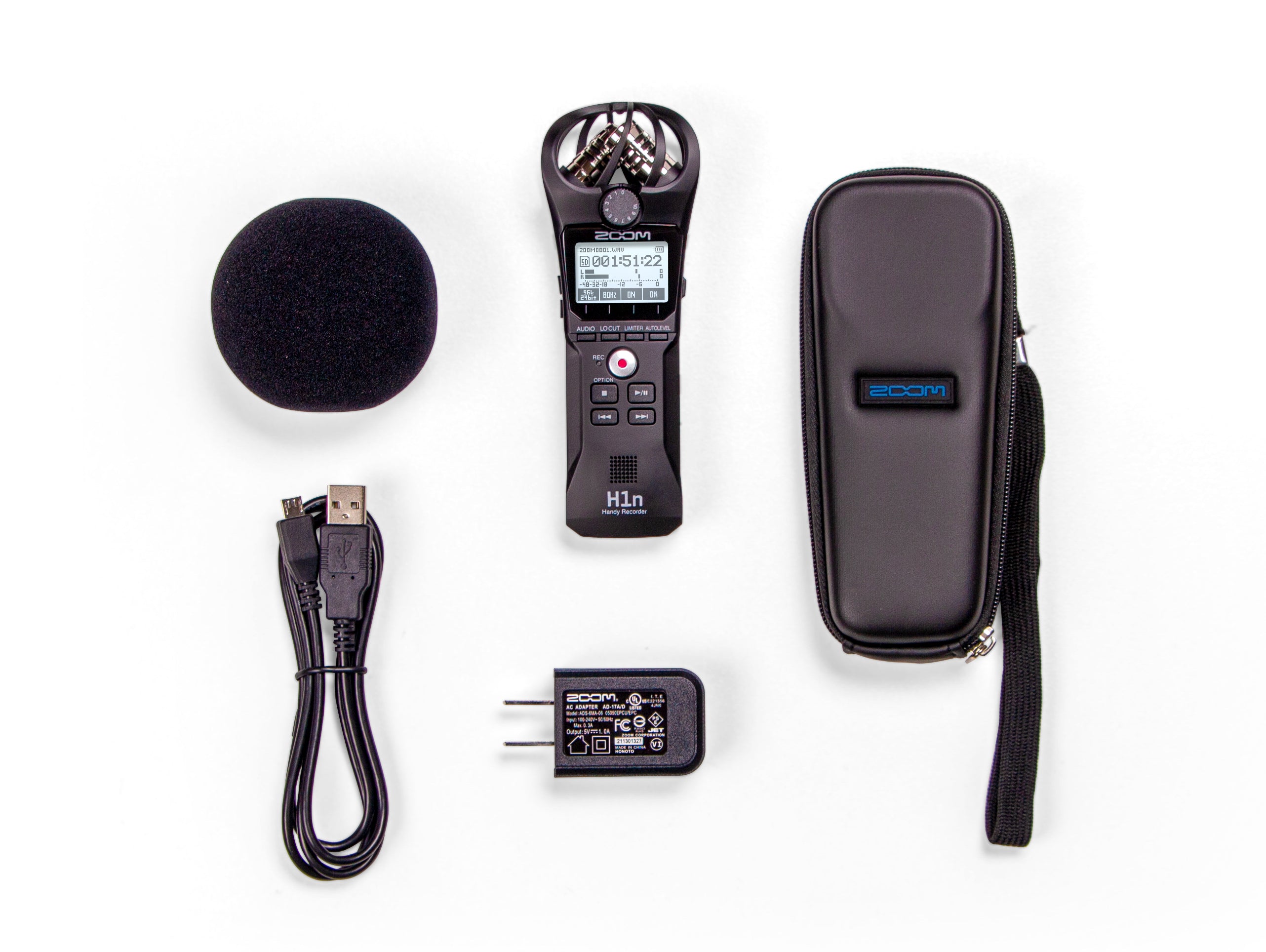 Zoom H1n Portable Handy Recorder - Value Pack