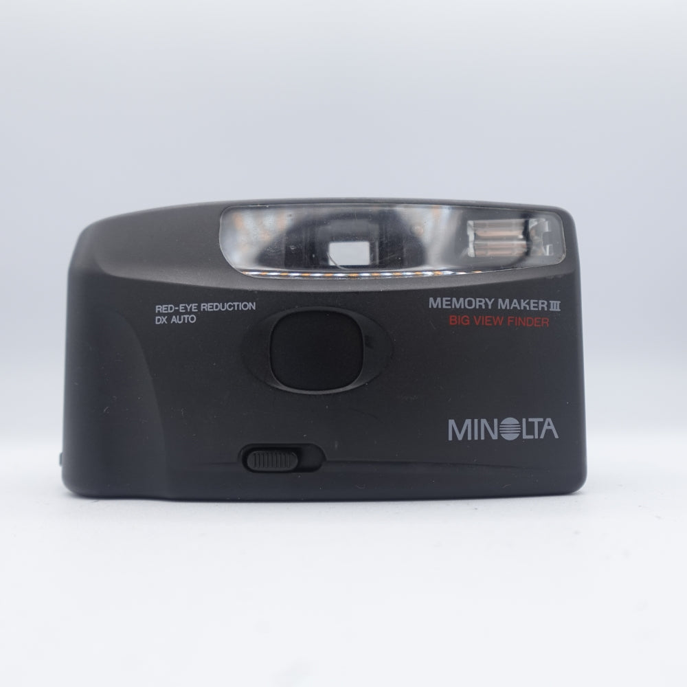 Used Minolta Memory Maker III 35mm Point and Shoot Camera | Black | U9