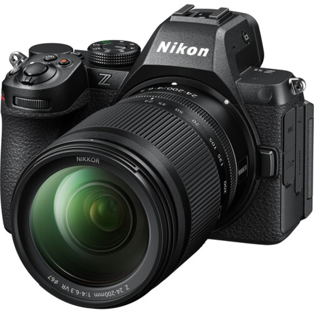 Nikon Z5 II Mirrorless Camera with 24-200mm f/4-6.3 Lens Bundle with 128GB UHS-II SDXC Card + UV Filter + Card Reader + Card Case + Lens Cap Keeper + Cleaning Kit + Camera Bag (10 Items)