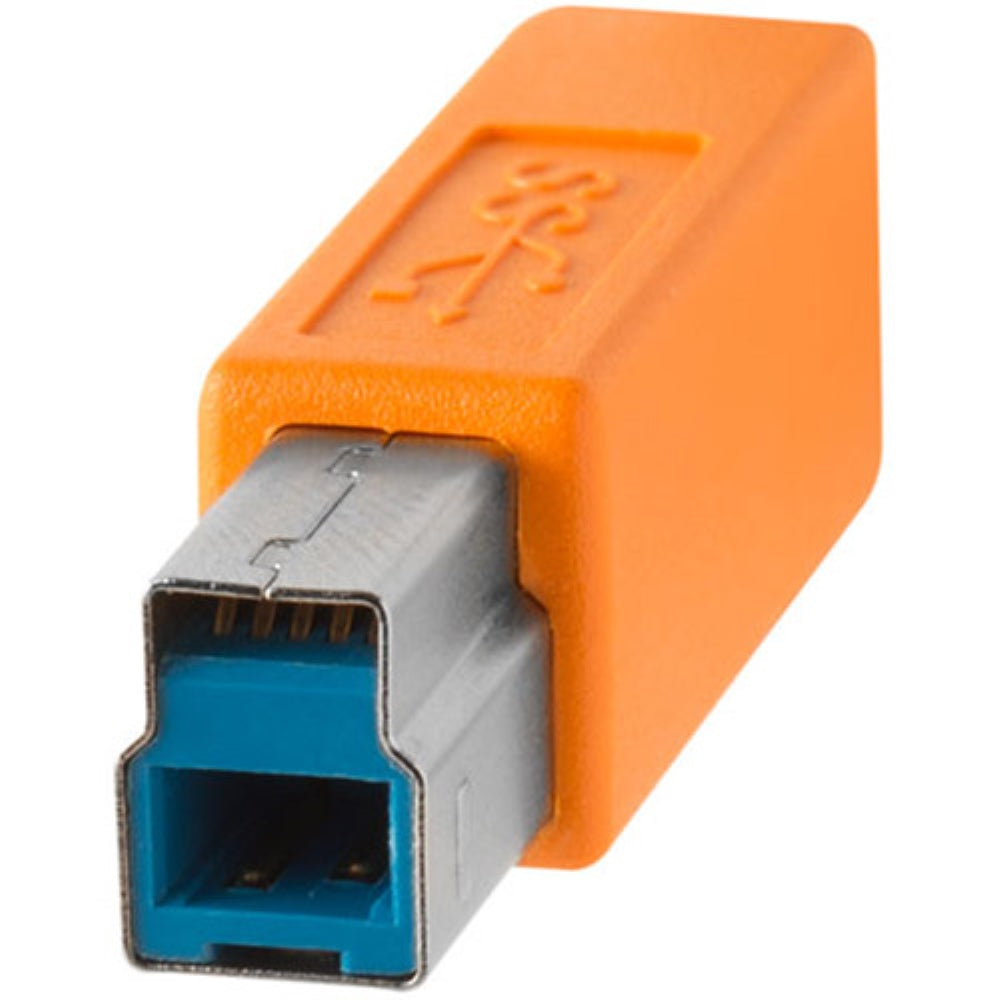 Tether Tools TetherPro USB Type-C Male to USB 3.0 Type-B Male Cable | 15', Orange