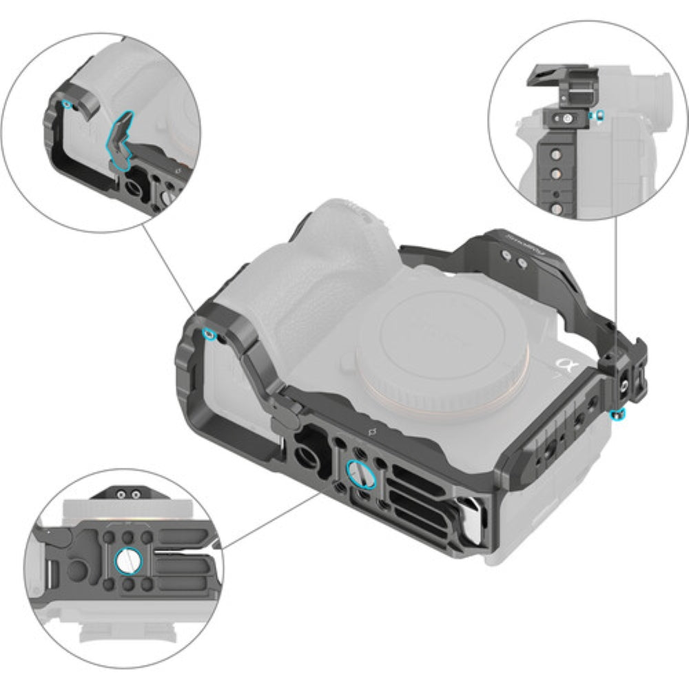 SmallRig HawkLock Quick Release Cage for Sony a7R V, a7 IV, a7S III, a1 & a7R IV