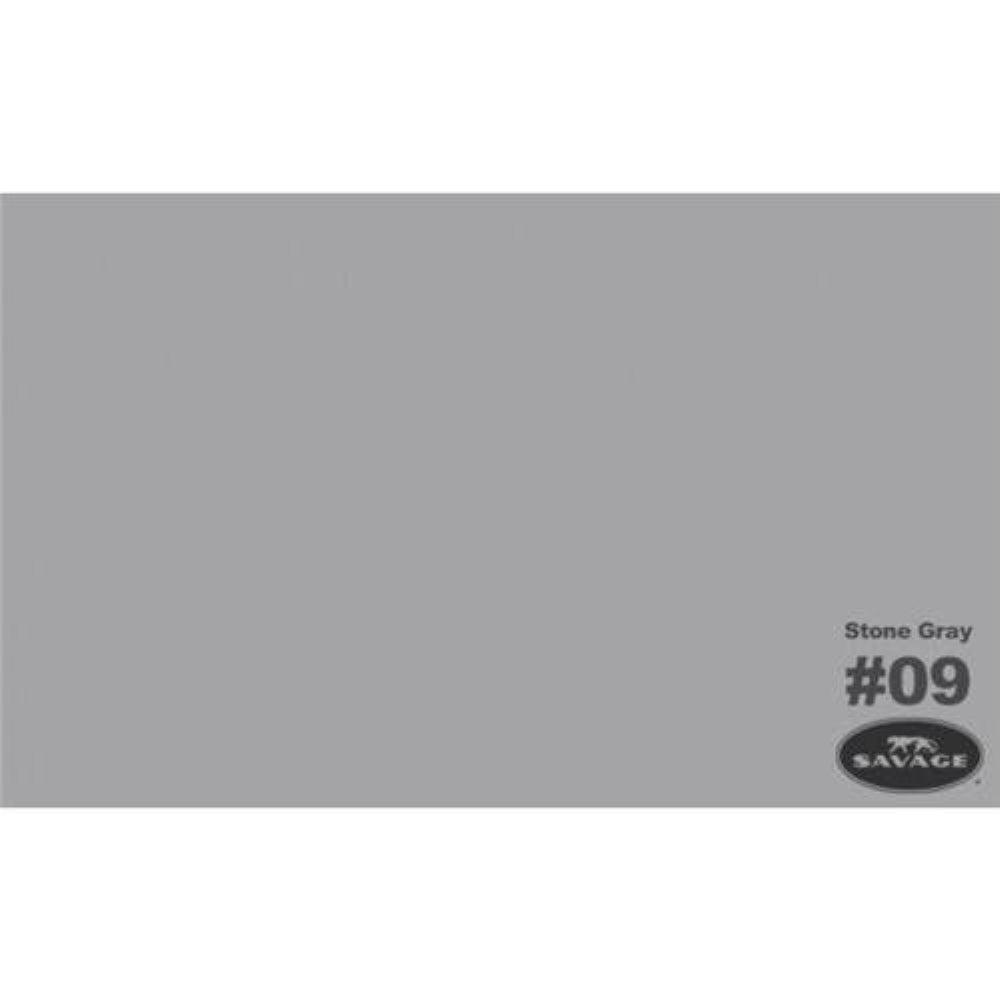 Savage Widetone Seamless Background Paper | 107" x 36', #09 Stone Gray