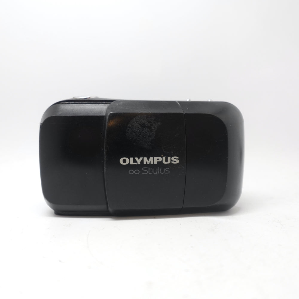 Used Olympus Infinity Stylus Zoom DLX 35mm Point and Shoot Camera | Black | U8