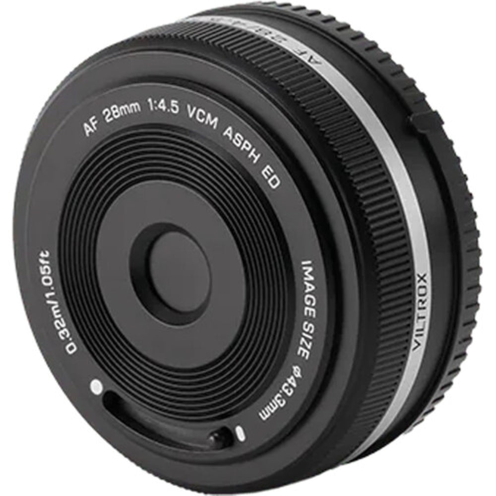 Viltrox AF 28mm f/4.5 FE Lens Compatible with Sony E Bundle with Lens Cap Keeper + Cleaning Kit + Cleaning Cloth (4 Items)