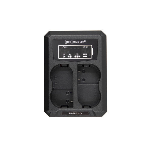Promaster Dually Charger | USB for Nikon EN-EL15, EN-EL15a, EN-EL15b