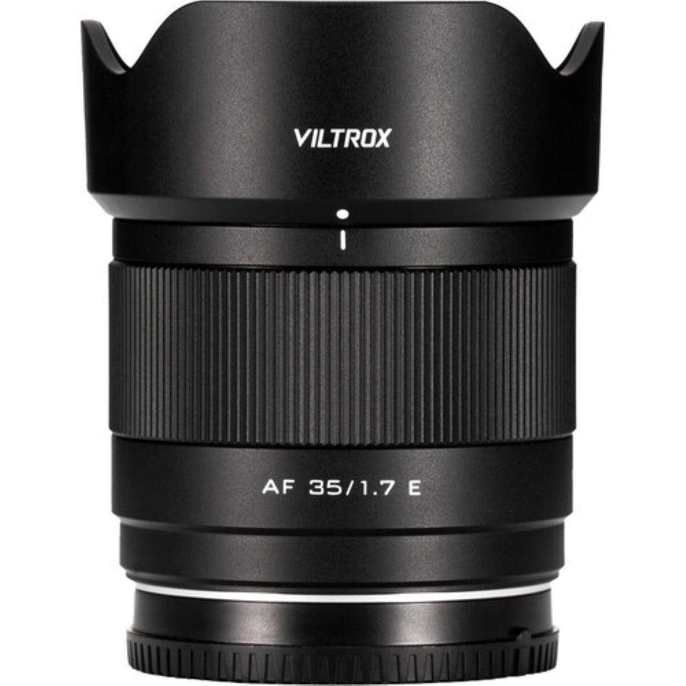 Viltrox AF 35mm f/1.7 E Lens Compatible with Sony E Mount Bundle with UV Filter + Lens Cap Keeper + Cleaning Kit + Cleaning Cloth (5 Items)
