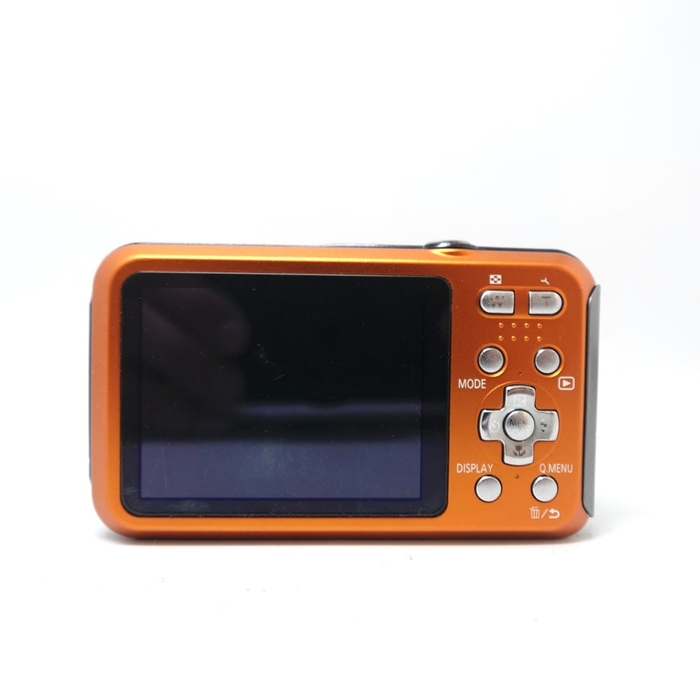 Used Panasonic Lumix DMC-TS20 Digital Point and Shoot Camera | Orange | U9