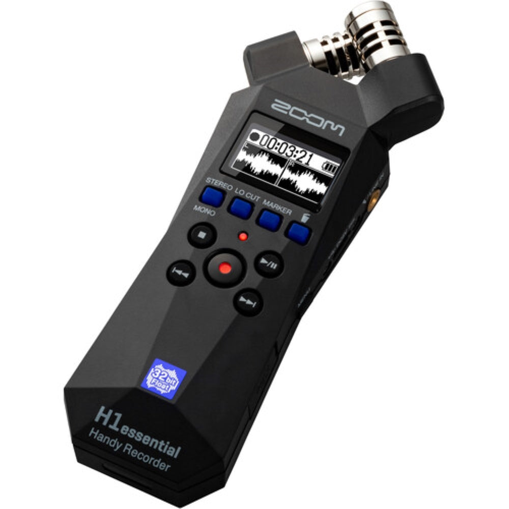 Zoom H1essential 2-Track 32-Bit Float Portable Audio Recorder U9+