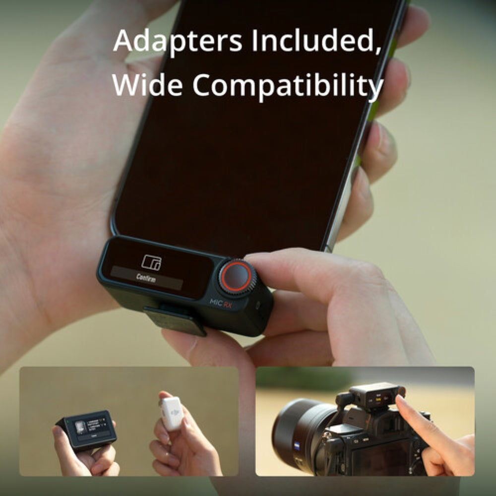 DJI Mic 2 2-Person Compact Digital Wireless Microphone System/Recorder for Camera & Smartphone | 2.4 GHz