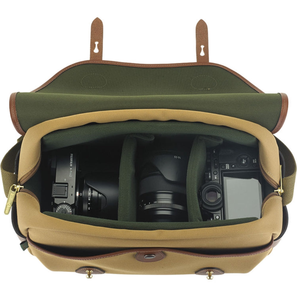 Billingham S4 Shoulder Bag | Black with Tan Leather Trim