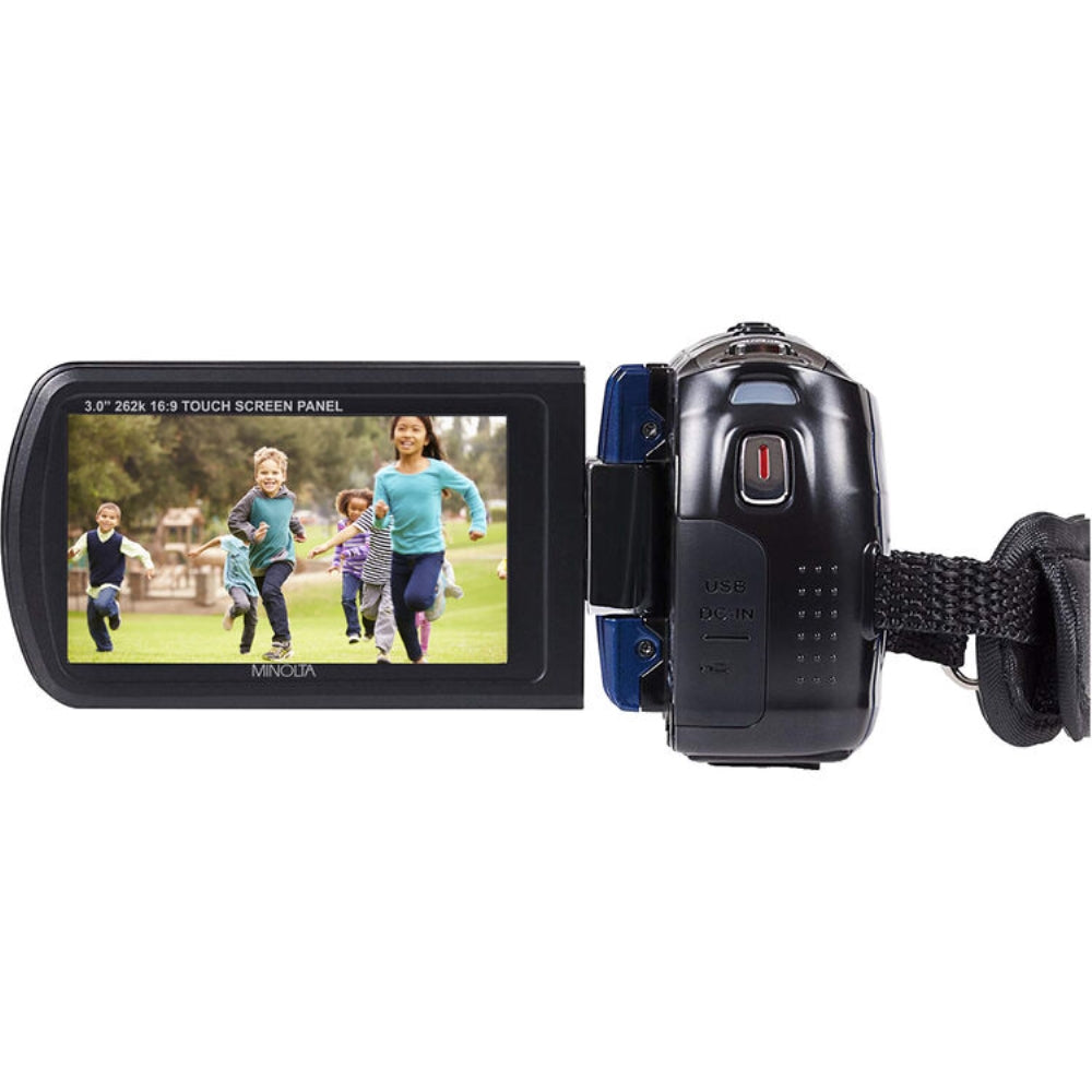 Minolta MN80NV Full HD Night Vision Digital Camcorder | Blue