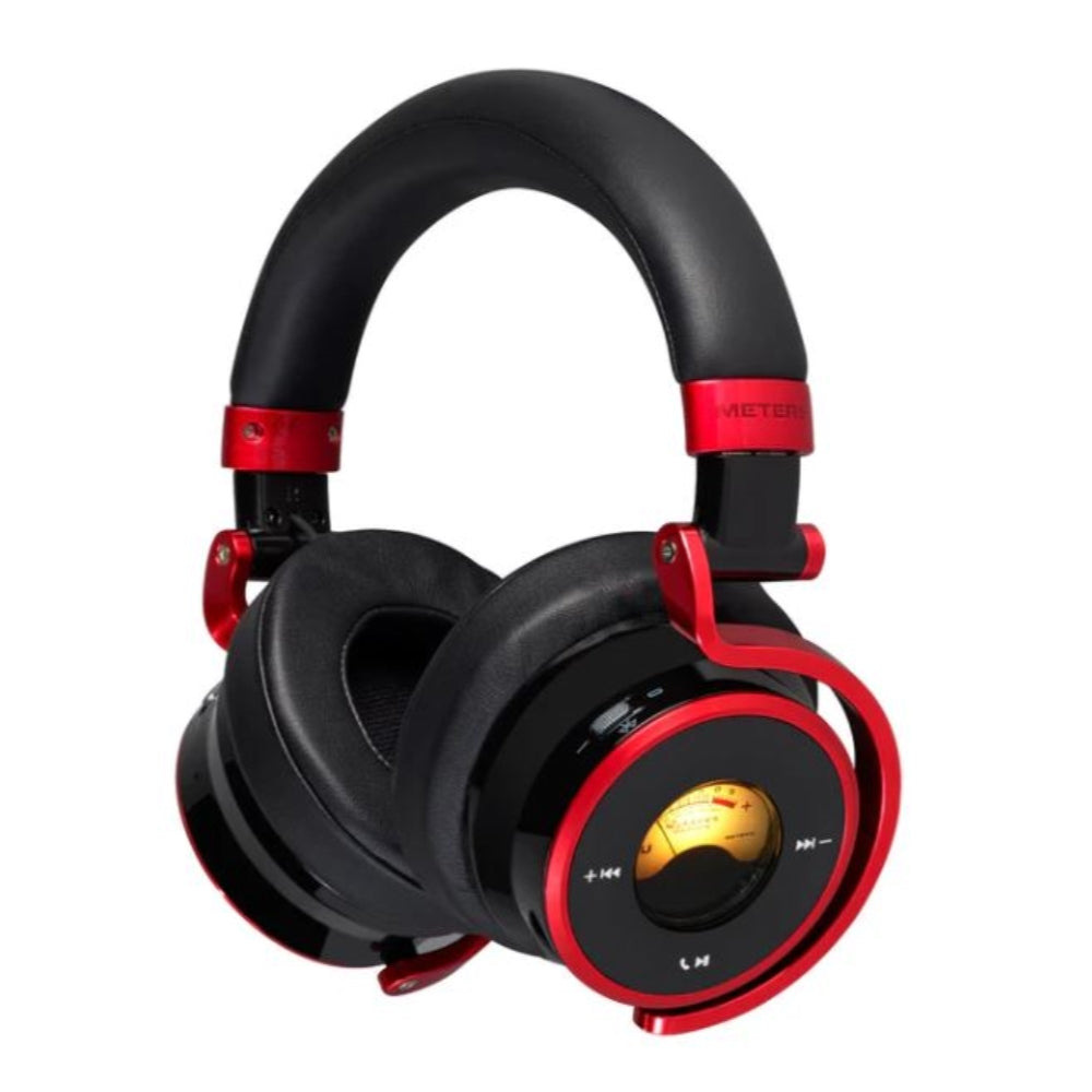 Meters OV-1-B-Connect Over-Ear Active Noise Canceling Bluetooth Headphones | Limited Edition Black & Red
