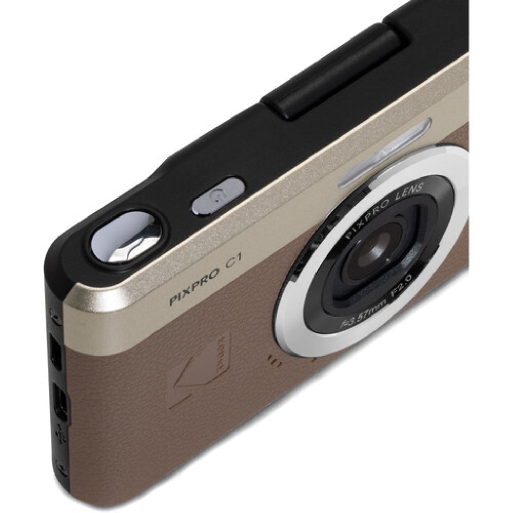 Kodak PIXPRO C1 Compact Digital Camera | Brown