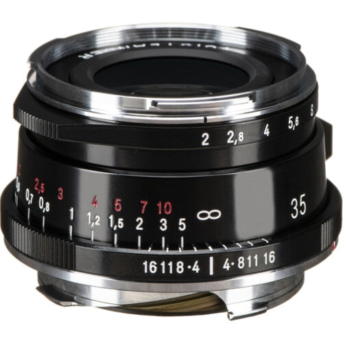 Voigtlander Ultron Vintage Line 35mm f/2 Aspherical Type II VM Lens | Black