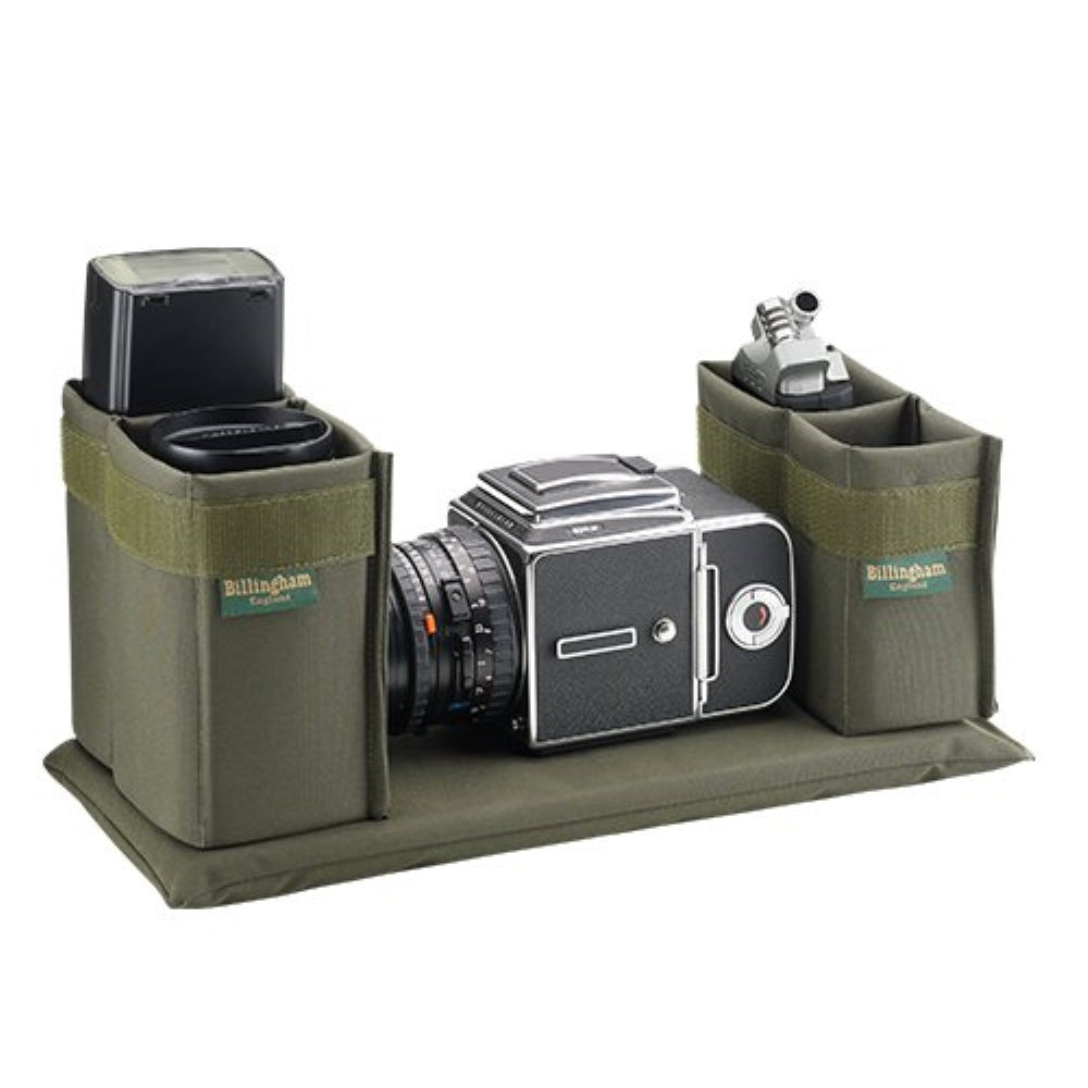 Billingham 307 Camera Bag | Khaki with Chocolate Leather Trim