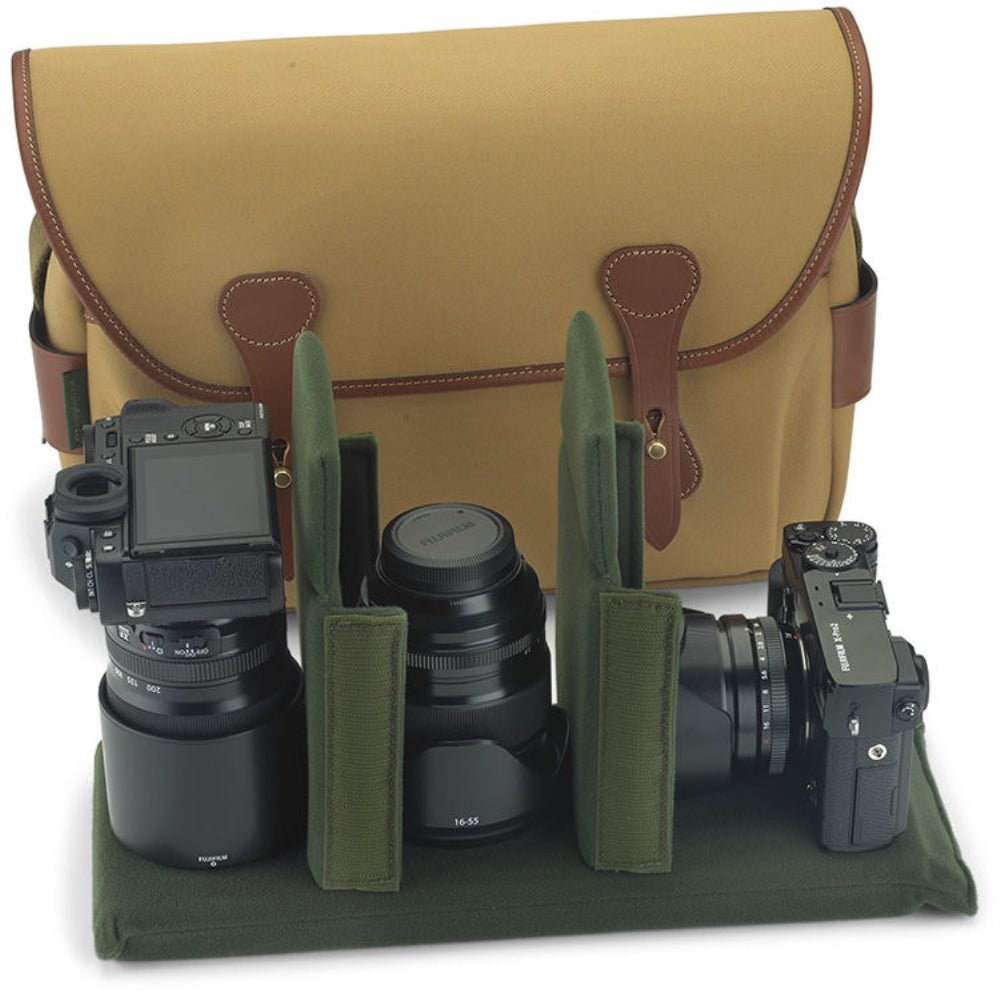 Billingham S4 Shoulder Bag | Black with Tan Leather Trim