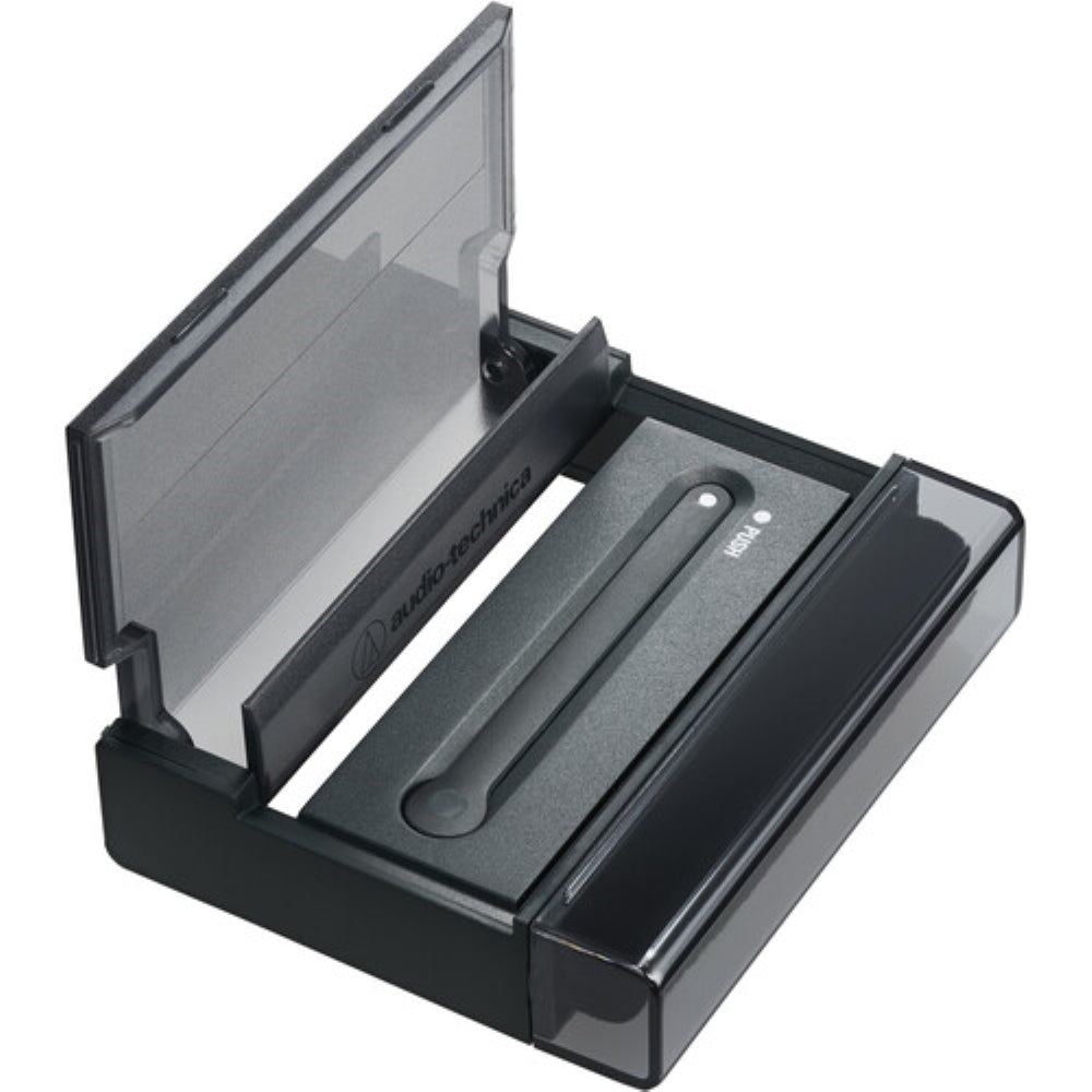 Audio-Technica Consumer AT-LP3XBT Fully Automatic Two-Speed Turntable with Bluetooth (Black) Bundle with Studio Monitors with Bluetooth & Record Cleaning Tool & Record Cover Stand + Cloth (4 Items)