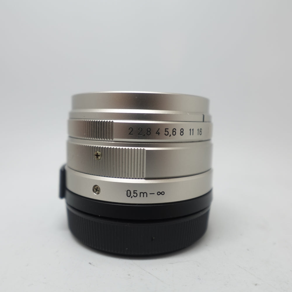 Used Contax G Zeiss Planar T* 45mm f/2 Rangefinder Lens | Chrome | U8