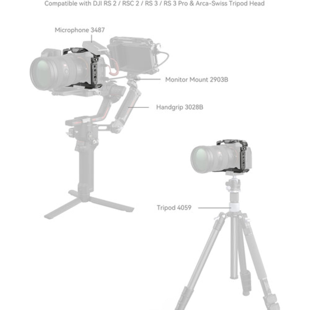 SmallRig HawkLock Quick Release Cage for Sony a7R V, a7 IV, a7S III, a1 & a7R IV