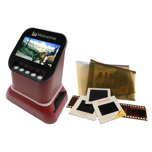 Wolverine Data F2D Saturn 120 Medium Format, 35mm & 127 Film to Digital Converter | Red