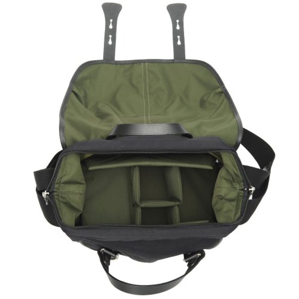 Billingham 207 Camera Bag | Black with Black Leather Trim