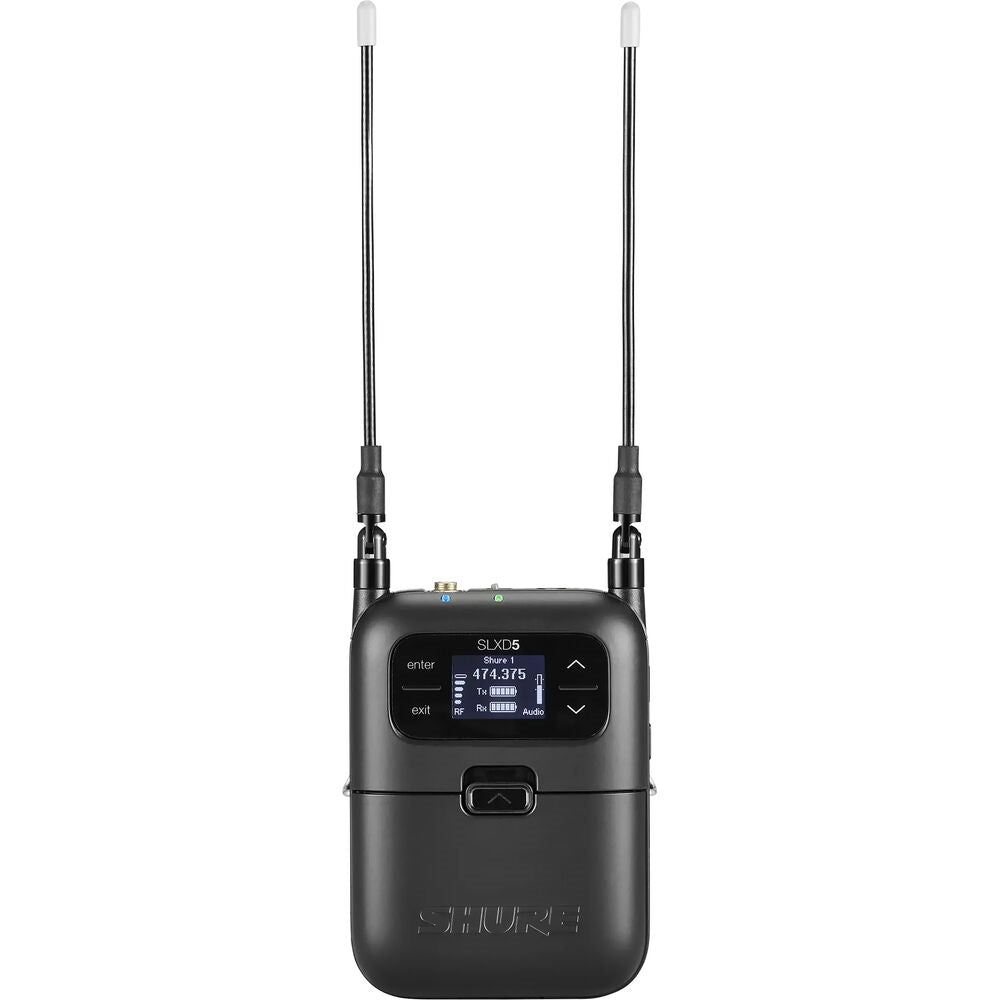 Shure SLXD5 Digital Camera-Mount Wireless Microphone Receiver | G58: 470 to 514 MHz