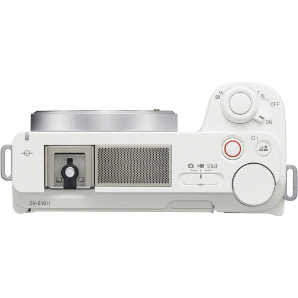 Sony ZV-E10 II Mirrorless Camera | White Bundle with Sigma 10-18mm f/2.8 DC DN Contemporary Lens + 64GB Card + Photo Starter Kit + Battery Charger + Camera Bag + UV Filter + Cleaning Cloth (8 Items)