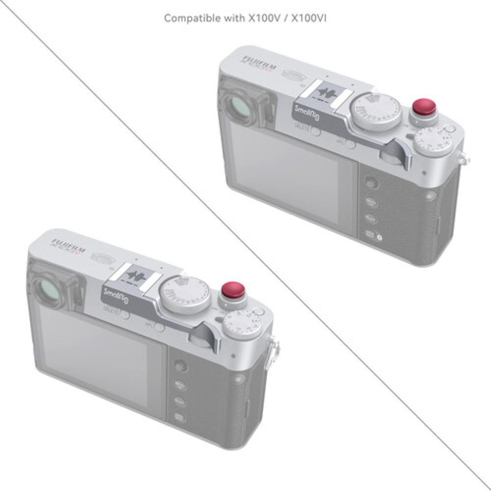 SmallRig Thumb Grip for FUJIFILM X100VI/X100V | Silver