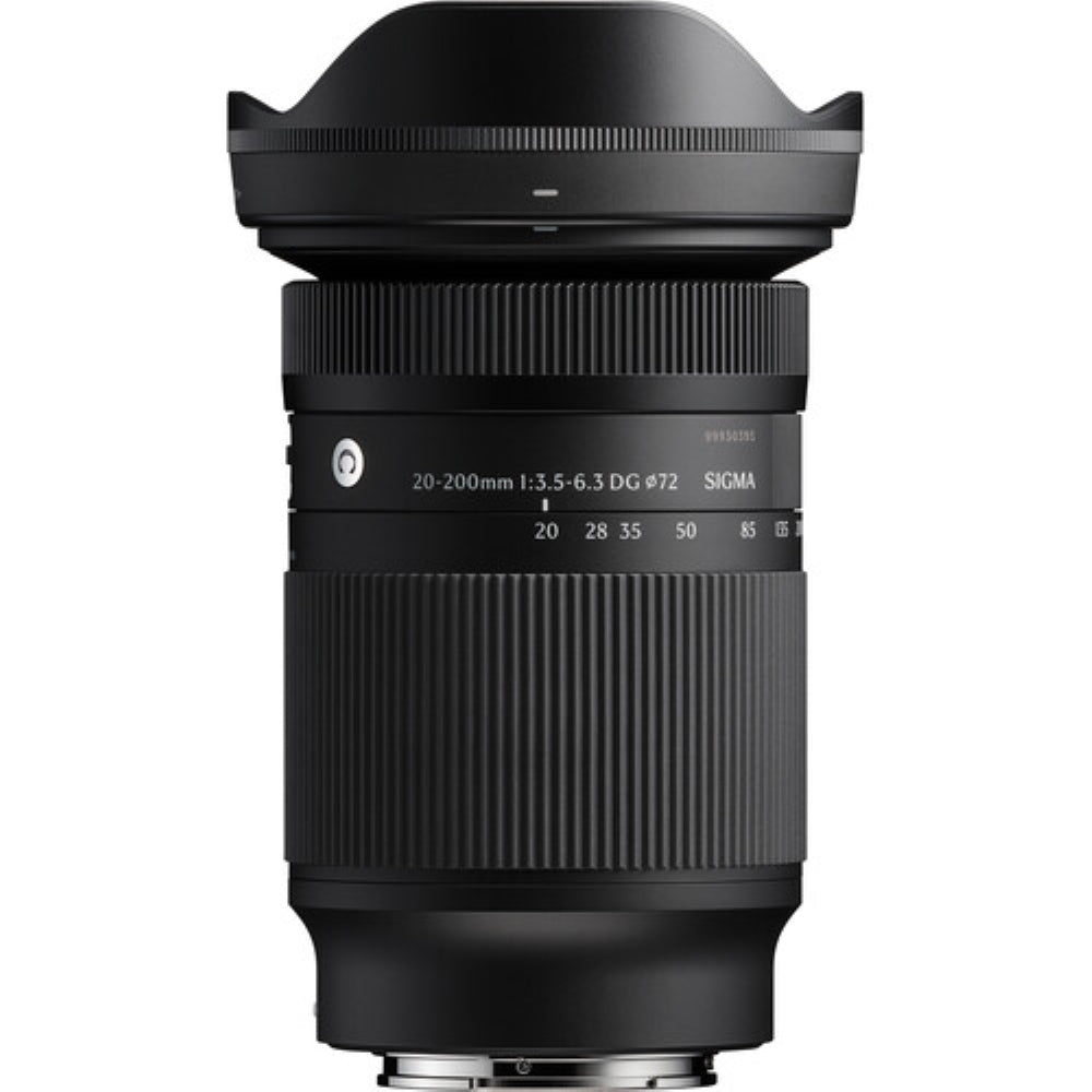 Sigma 20-200mm f/3.5-6.3 DG Contemporary Lens Compatible with Sony E Mount (Full Frame) Bundle with UV Filter + Lens Cap Keeper + Cleaning Kit + Cleaning Cloth (5 Items)