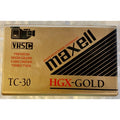 Maxell HGX-Gold TC30 VHS-C Video Cassette