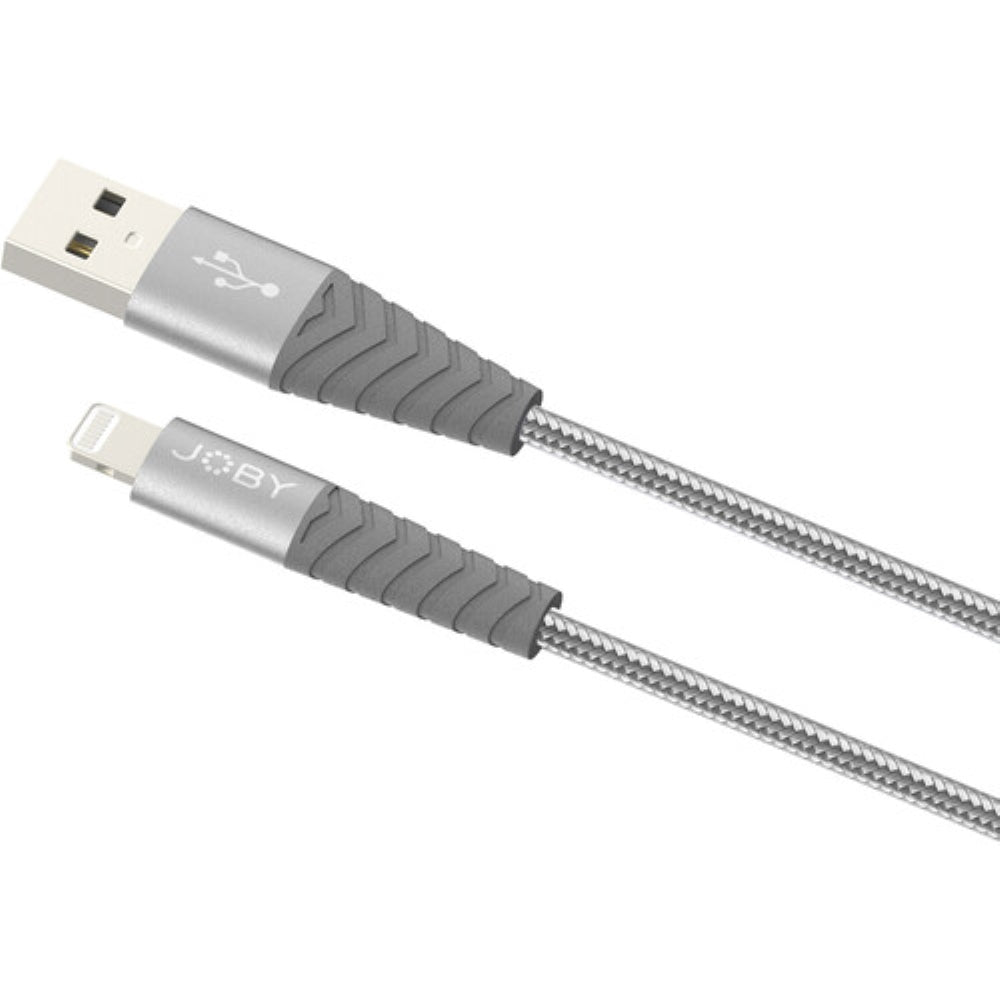 JOBY Charge & Sync Lightning Cable | 3.9', Space Grey