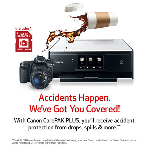Canon CarePAK Plus Accidental Damage Protection for EOS and Mirrorless (4-Year, $1000-1499.99)