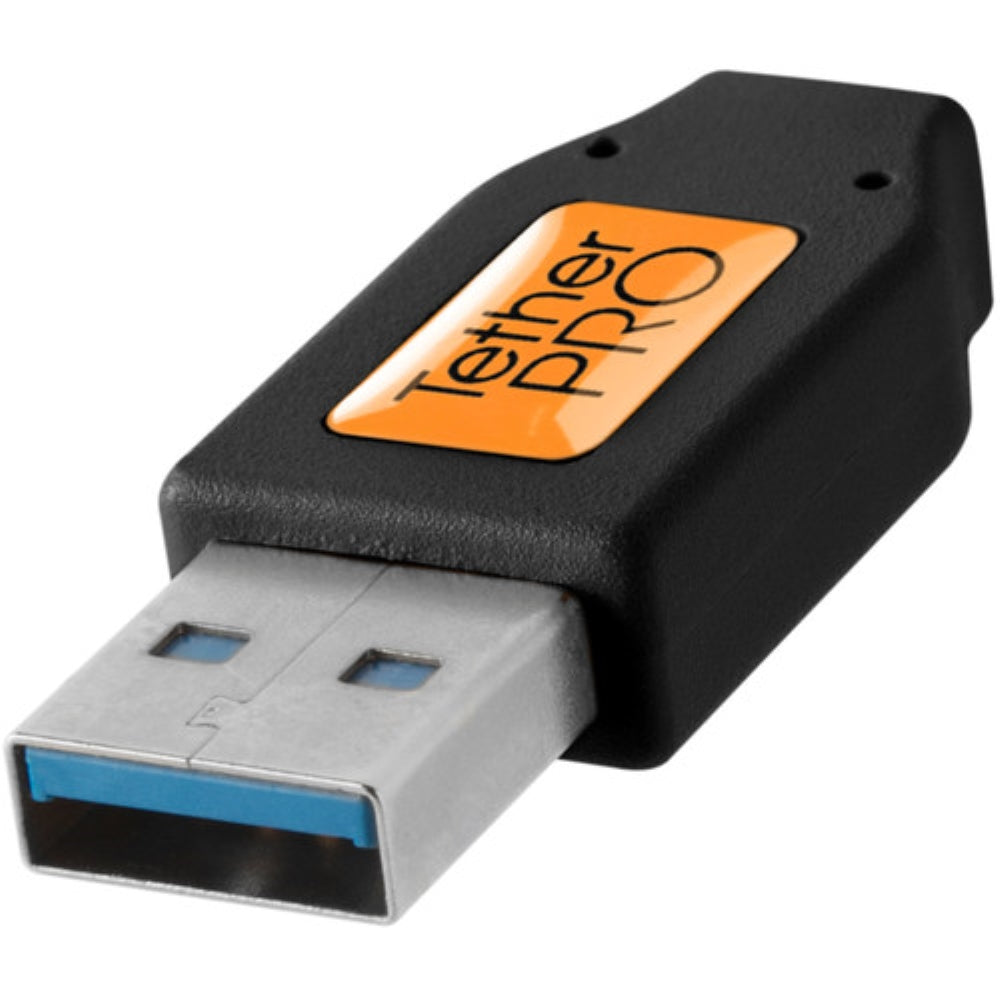 Tether Tools TetherPro USB Type-C Male to USB 3.0 Type-A Male Cable | 15', Black