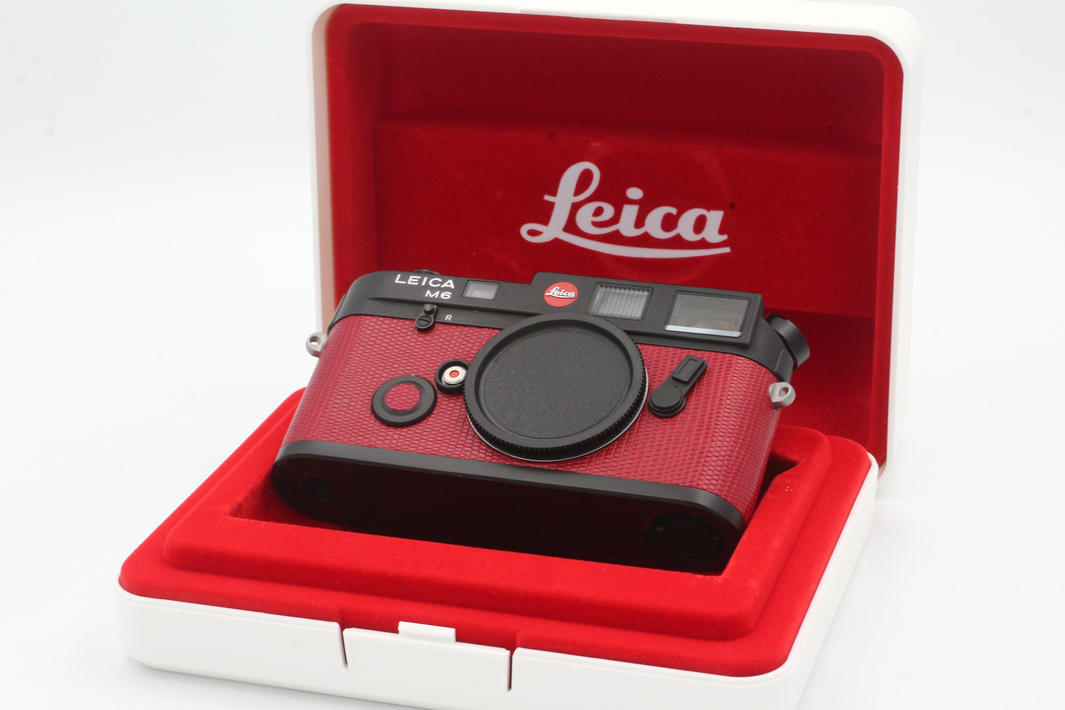 Used Leica M6 Red Leather Royal Foto Austria Stuck 069 Camera Body Only - Used Very Good