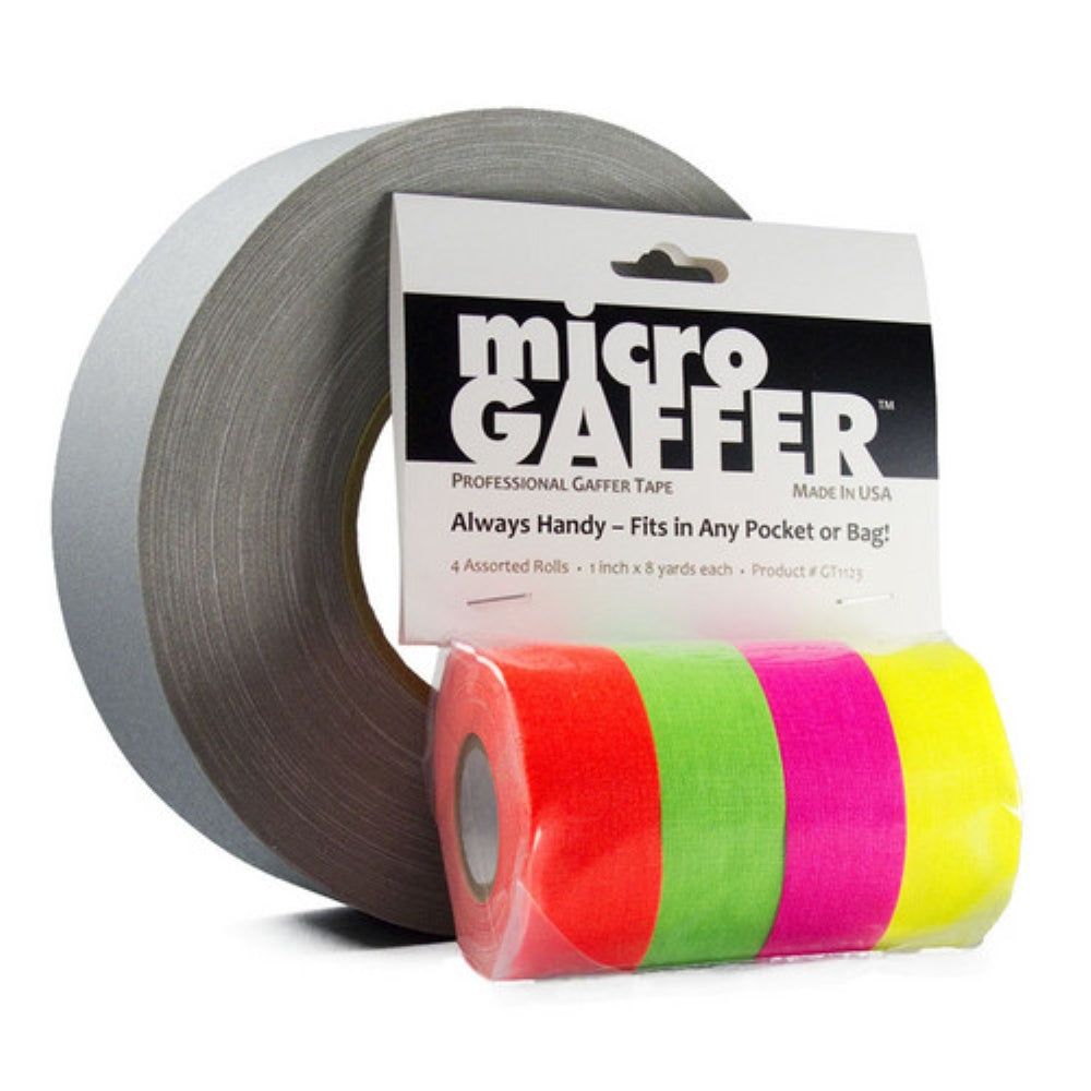 Visual Departures microGAFFER Fluorescent Tape Kit | 4 Pack