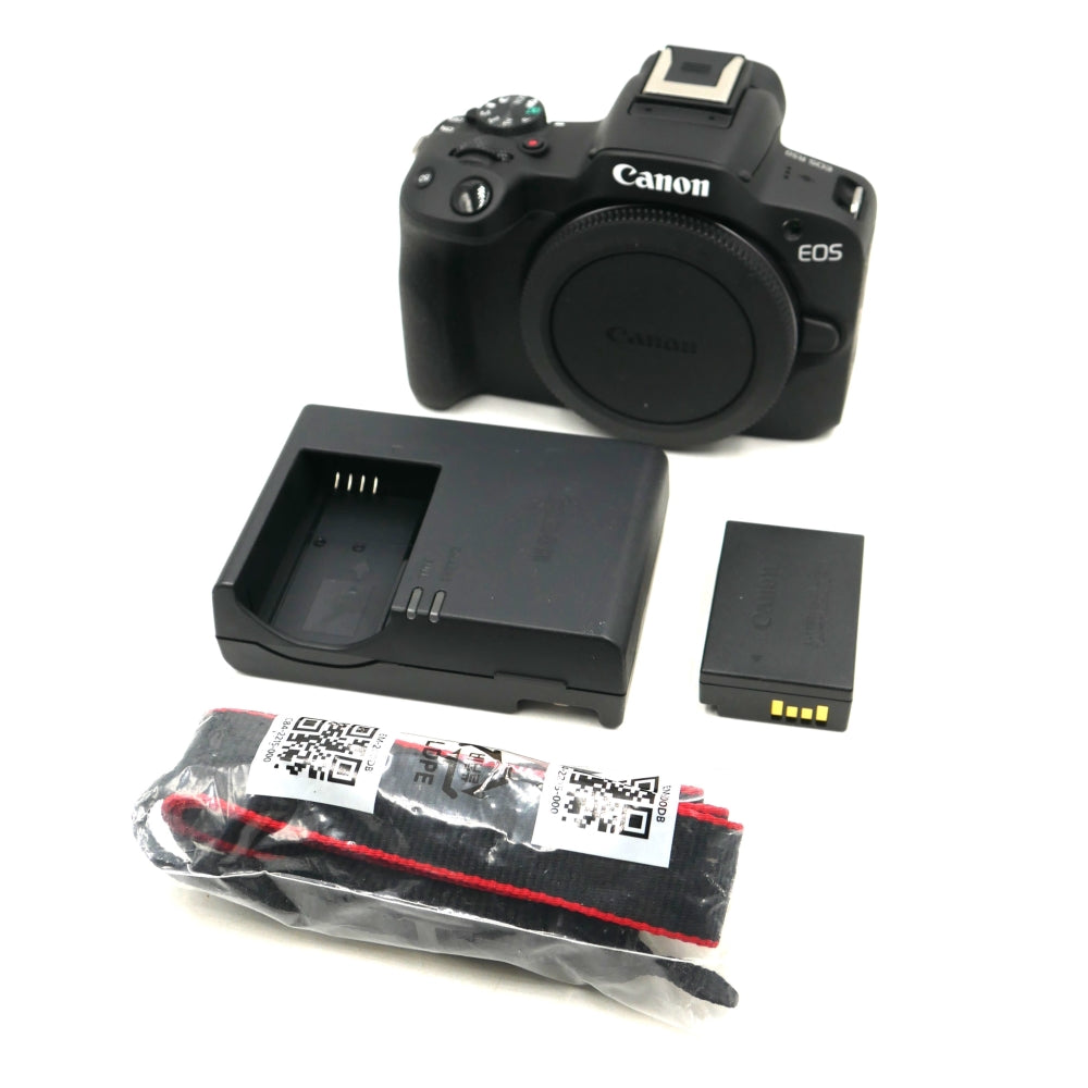 Canon EOS R50 Mirrorless Camera with 18-45mm and 55-210mm Lenses | Black **OPEN BOX**